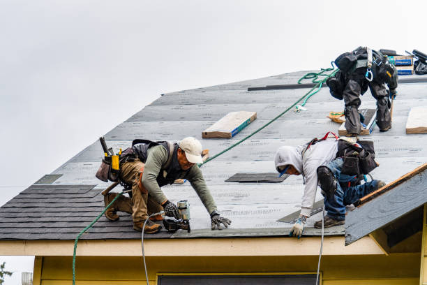Professional Emergency Roof Repair technician working in Pompey, NY